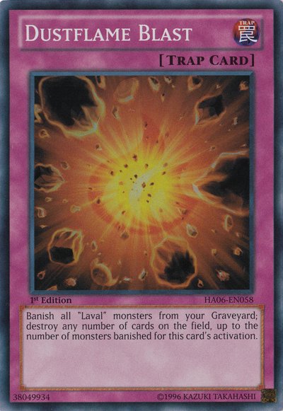 Dustflame Blast [HA06-EN058] Super Rare | Tables and Towers