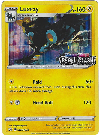 Luxray (SWSH023) (Prerelease Promo) [Sword & Shield: Black Star Promos] | Tables and Towers