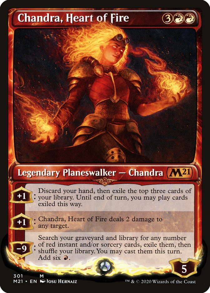 Chandra, Heart of Fire (Showcase) [Core Set 2021] | Tables and Towers