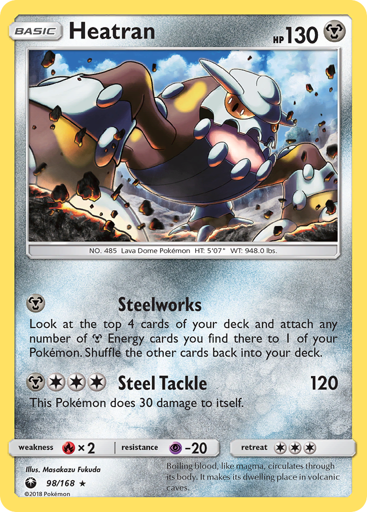 Heatran (98/168) [Sun & Moon: Celestial Storm] | Tables and Towers