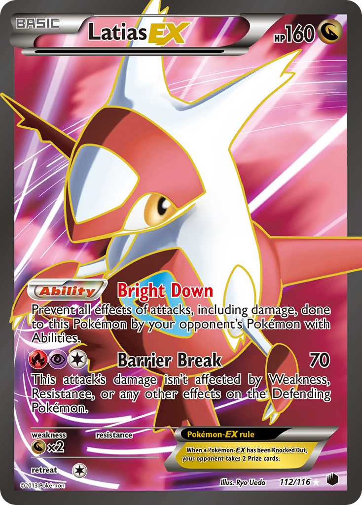 Latias EX (112/116) [Black & White: Plasma Freeze] | Tables and Towers