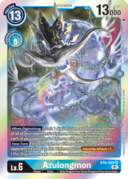 Azulongmon [BT6-029] [Double Diamond] | Tables and Towers