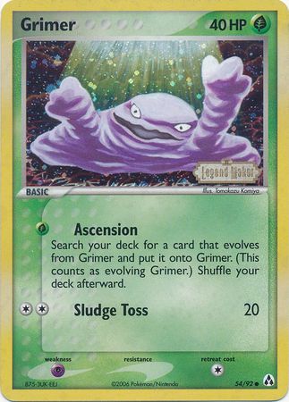 Grimer (54/92) (Stamped) [EX: Legend Maker] | Tables and Towers