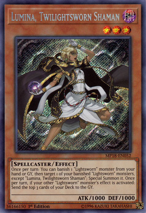 Lumina, Twilightsworn Shaman [MP18-EN052] Secret Rare | Tables and Towers