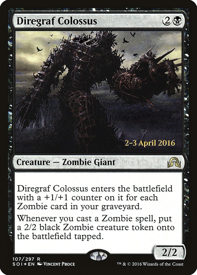 Diregraf Colossus [Shadows over Innistrad Prerelease Promos] | Tables and Towers