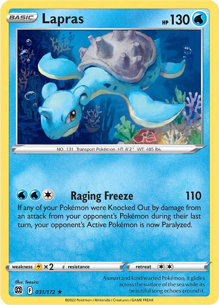 Lapras (031/172) [Sword & Shield: Brilliant Stars] | Tables and Towers