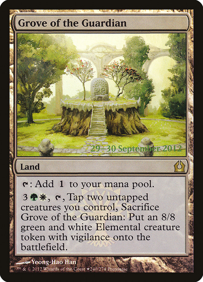 Grove of the Guardian [Return to Ravnica Prerelease Promos] | Tables and Towers