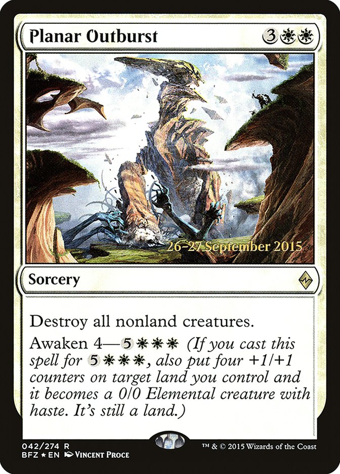 Planar Outburst [Battle for Zendikar Prerelease Promos] | Tables and Towers