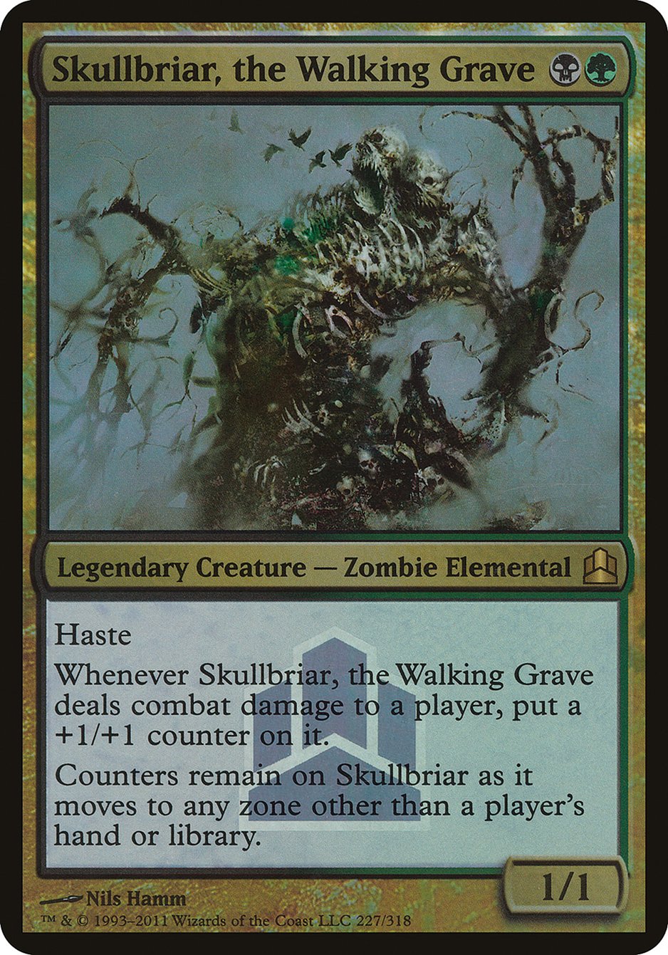 Skullbriar, the Walking Grave (Launch) (Oversized) [Commander 2011 Oversized] | Tables and Towers