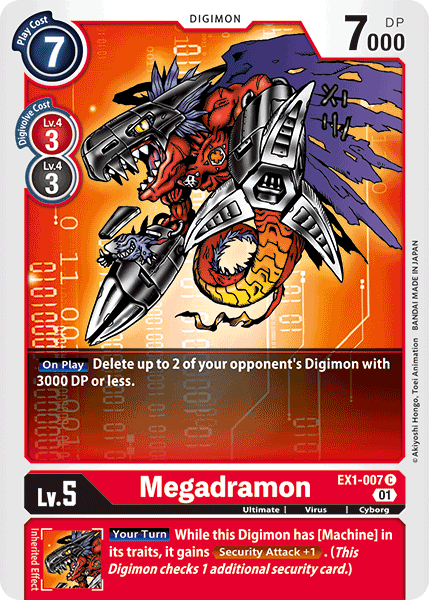 Megadramon [EX1-007] [Classic Collection] | Tables and Towers