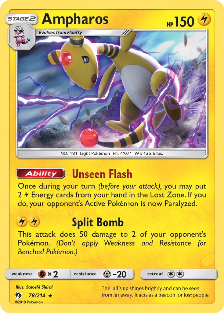 Ampharos (78/214) [Sun & Moon: Lost Thunder] | Tables and Towers