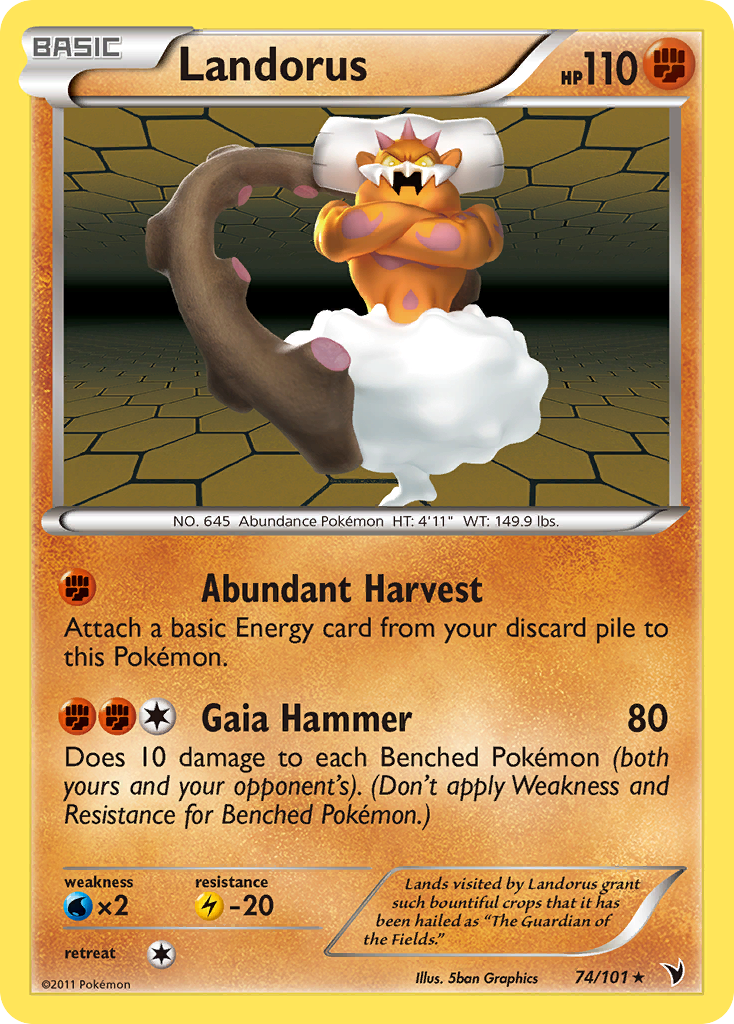 Landorus (74/101) [Black & White: Noble Victories] | Tables and Towers