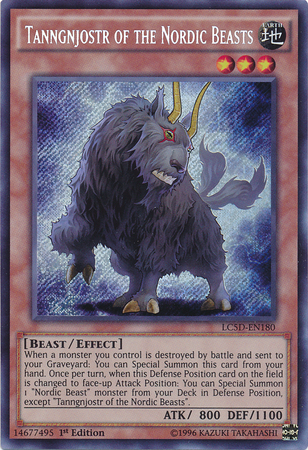 Tanngnjostr of the Nordic Beasts [LC5D-EN180] Secret Rare | Tables and Towers