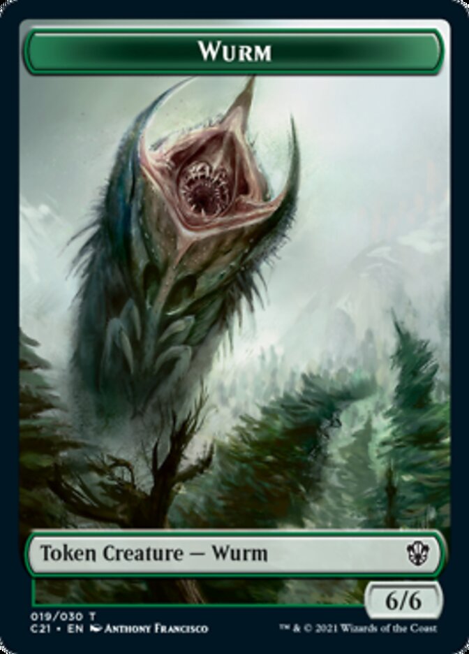 Wurm // Kraken Double-Sided Token [Commander 2021 Tokens] | Tables and Towers