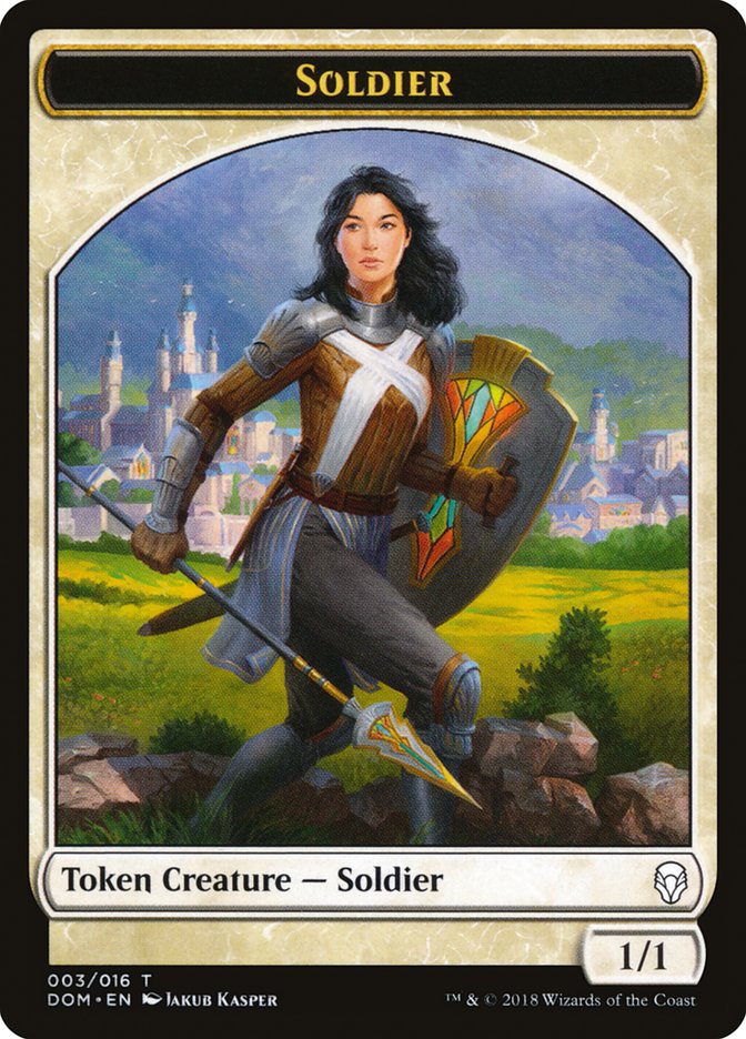 Soldier Token [Dominaria Tokens] | Tables and Towers