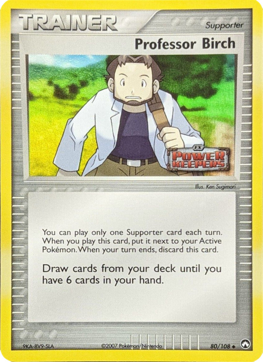 Professor Birch (80/108) (Stamped) [EX: Power Keepers] | Tables and Towers