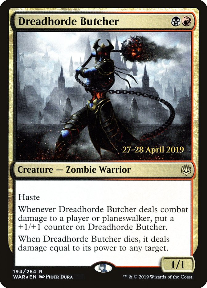 Dreadhorde Butcher [War of the Spark Prerelease Promos] | Tables and Towers