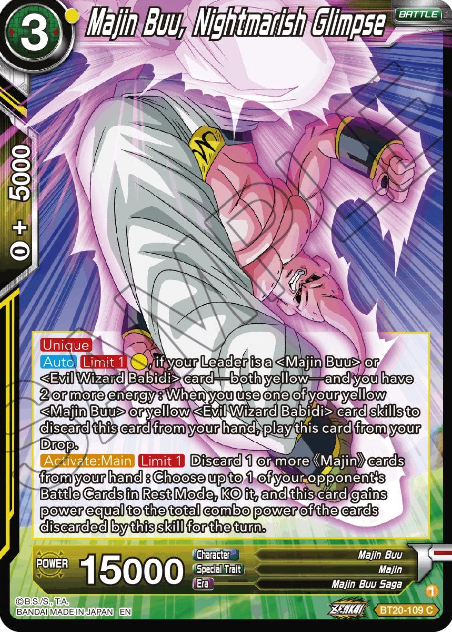 Majin Buu, Nightmarish Glimpse (BT20-109) [Power Absorbed] | Tables and Towers