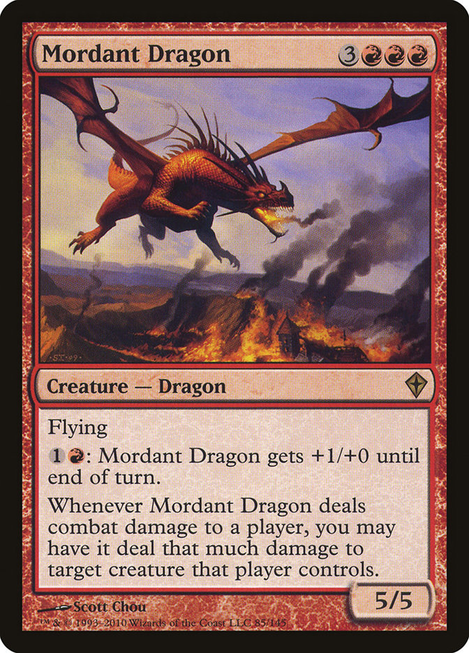 Mordant Dragon [Worldwake] | Tables and Towers