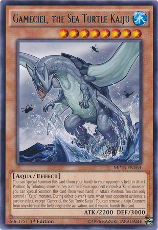 Gameciel, the Sea Turtle Kaiju [MP16-EN164] Rare | Tables and Towers