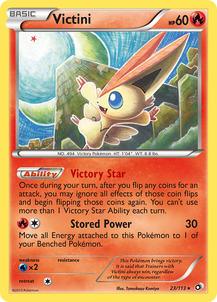 Victini (23/113) (Theme Deck Exclusive) [Black & White: Legendary Treasures] | Tables and Towers