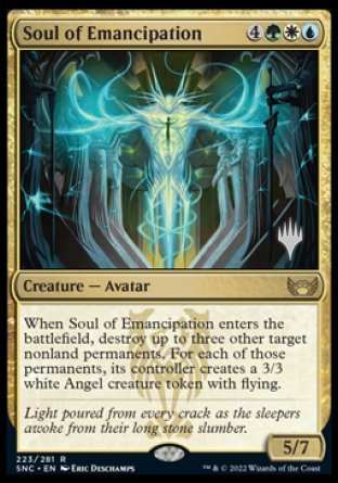 Soul of Emancipation (Promo Pack) [Streets of New Capenna Promos] | Tables and Towers