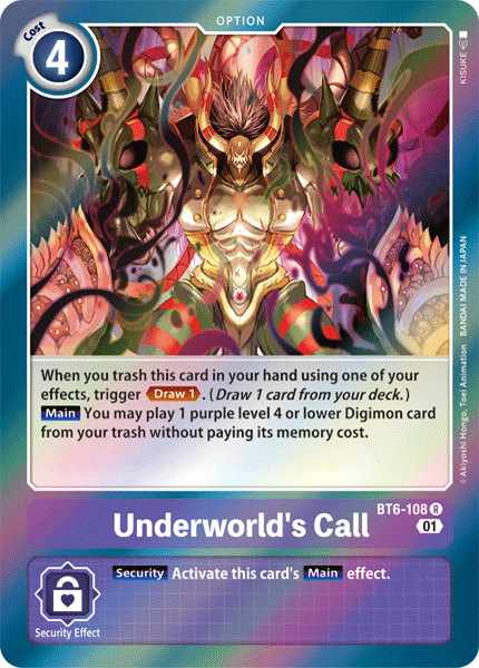 Underworld's Call [BT6-108] [Double Diamond] | Tables and Towers