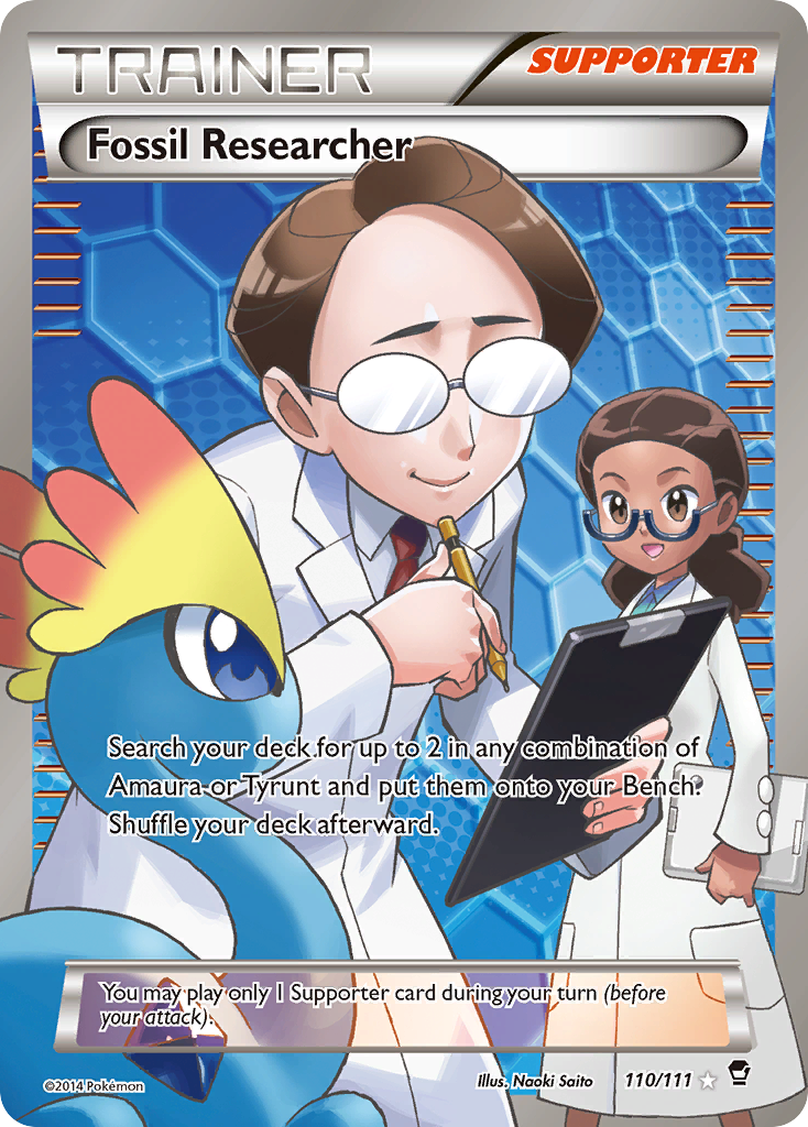 Fossil Researcher (110/111) [XY: Furious Fists] | Tables and Towers