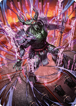 Hidetsugu, Devouring Chaos Art Card [Kamigawa: Neon Dynasty Art Series] | Tables and Towers