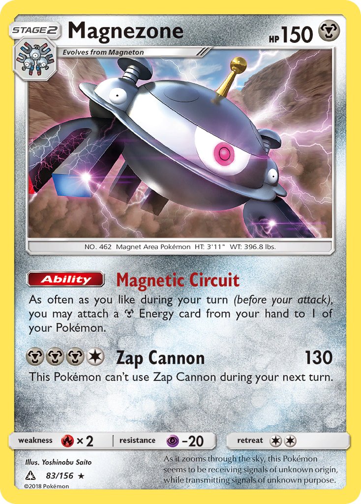 Magnezone (83/156) (Prerelease Kit Exclusive) (Theme Deck Exclusive) [Sun & Moon: Ultra Prism] | Tables and Towers