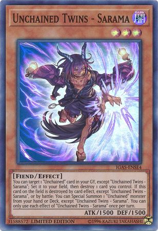 Unchained Twins - Sarama [IGAS-ENSE4] Super Rare | Tables and Towers