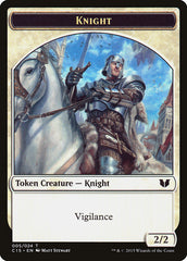 Knight (005) // Spirit (023) Double-Sided Token [Commander 2015 Tokens] | Tables and Towers