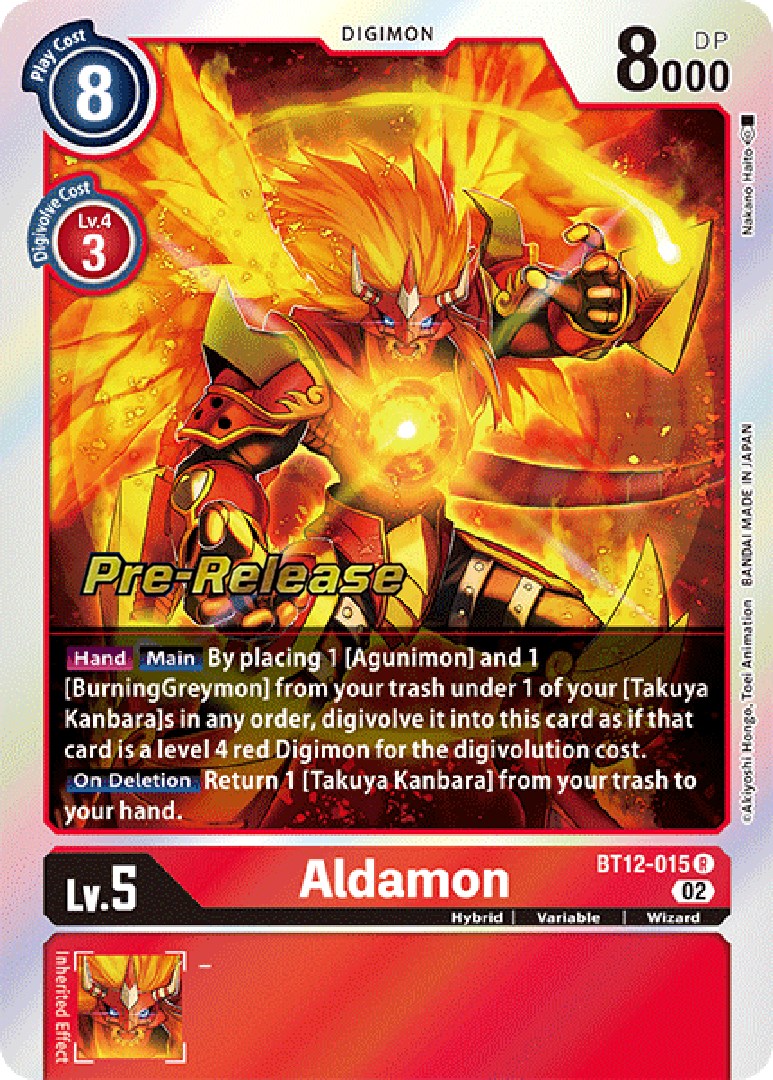 Aldamon [BT12-015] [Across Time Pre-Release Cards] | Tables and Towers