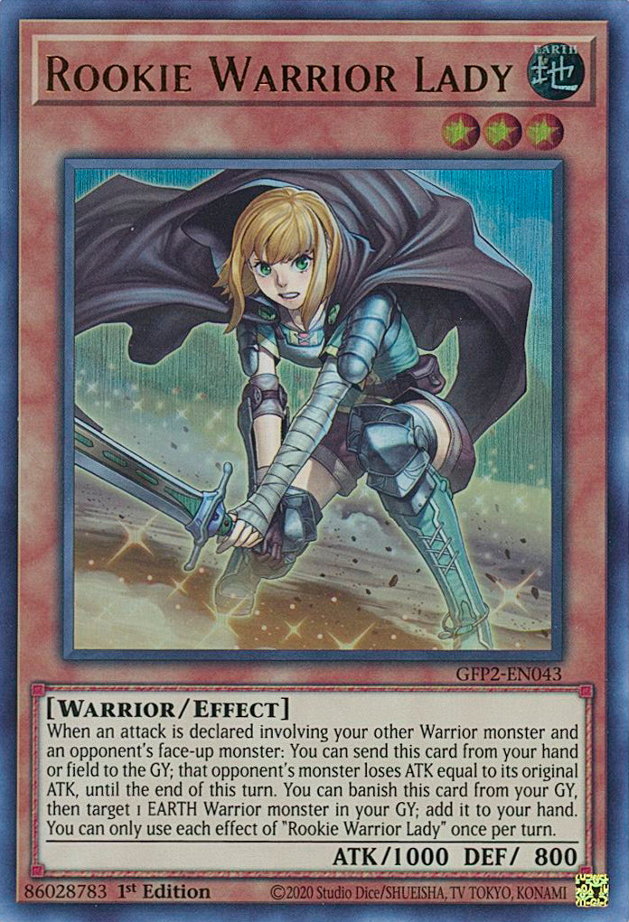 Rookie Warrior Lady [GFP2-EN043] Ultra Rare | Tables and Towers