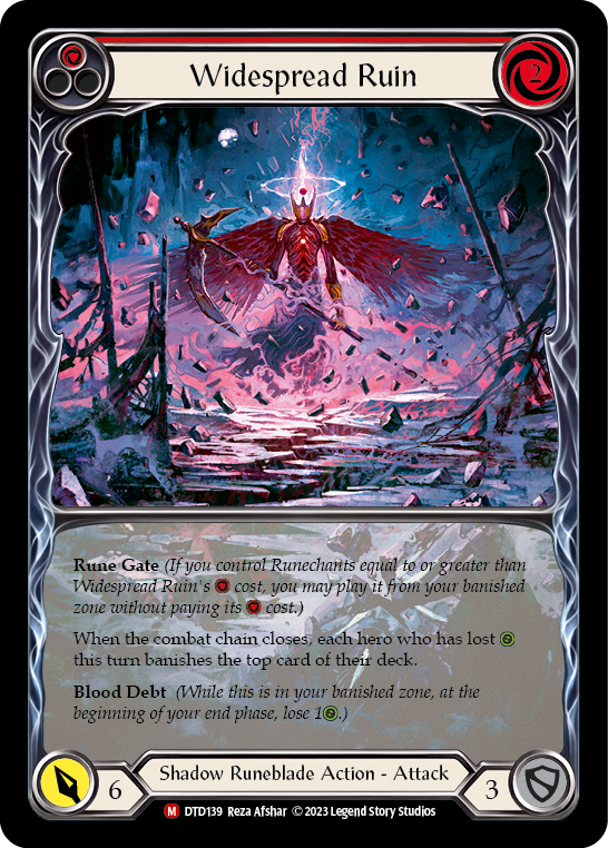 Widespread Ruin (Extended Art) [DTD139] (Dusk Till Dawn)  Rainbow Foil | Tables and Towers