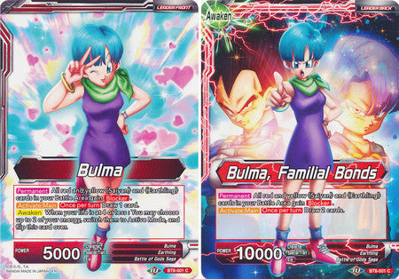 Bulma // Bulma, Familial Bonds (BT8-001) [Malicious Machinations] | Tables and Towers