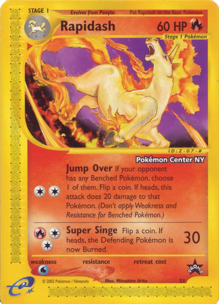 Rapidash (51) (Pokemon Center NY Promo) [Wizards of the Coast: Black Star Promos] | Tables and Towers