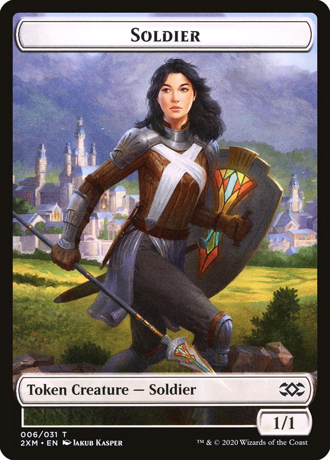 Soldier Token [Double Masters Tokens] | Tables and Towers