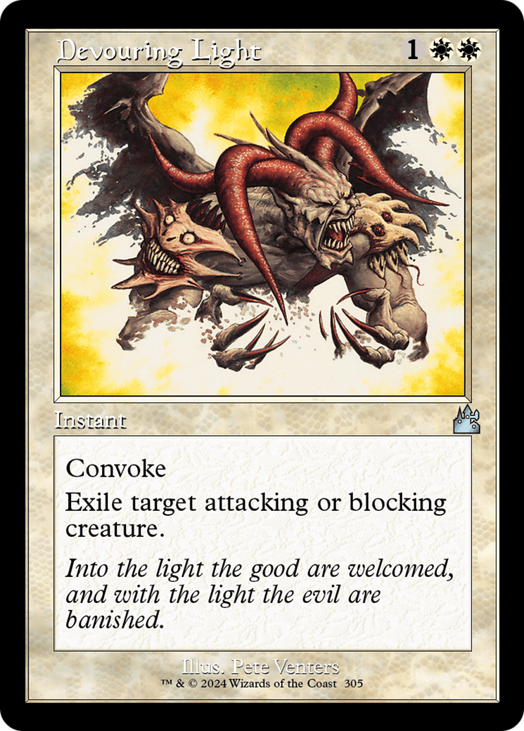 Devouring Light (Retro Frame) [Ravnica Remastered] | Tables and Towers