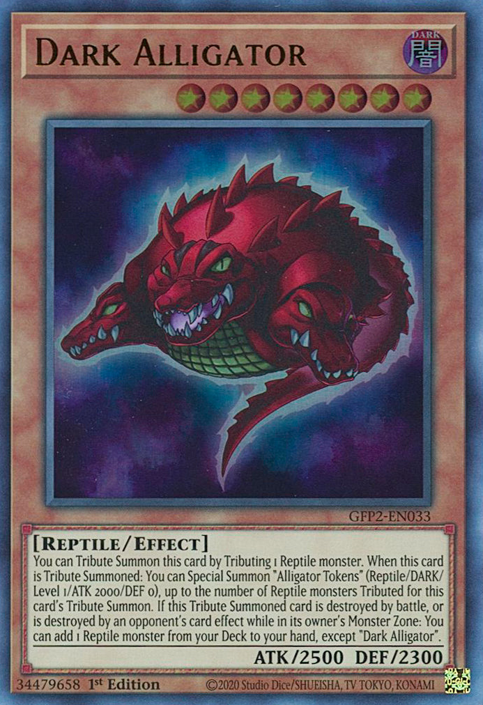 Dark Alligator [GFP2-EN033] Ultra Rare | Tables and Towers