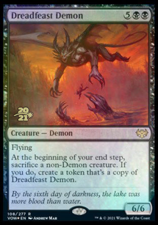 Dreadfeast Demon [Innistrad: Crimson Vow Prerelease Promos] | Tables and Towers