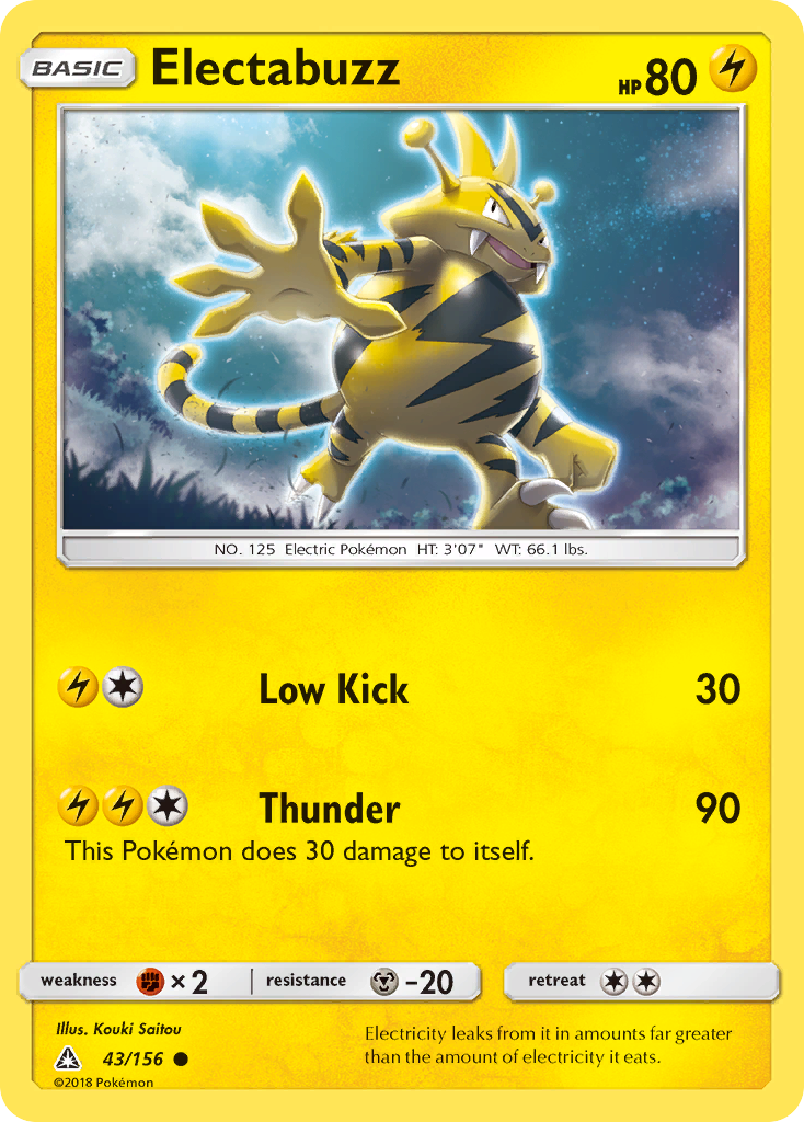 Electabuzz (43/156) [Sun & Moon: Ultra Prism] | Tables and Towers