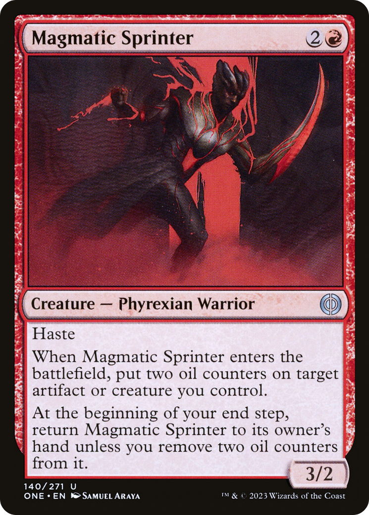 Magmatic Sprinter [Phyrexia: All Will Be One] | Tables and Towers