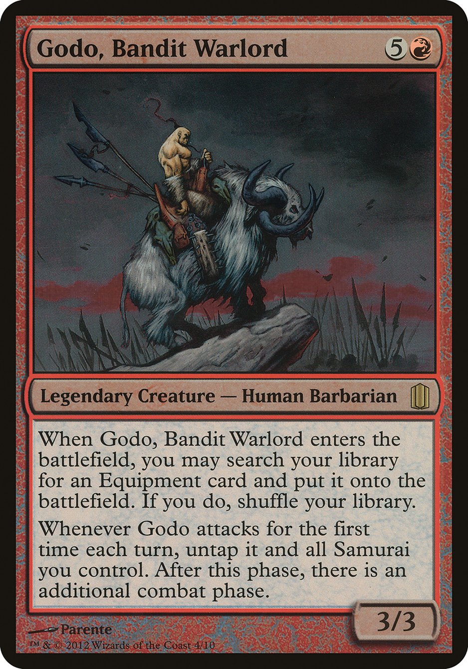 Godo, Bandit Warlord (Oversized) [Commander's Arsenal Oversized] | Tables and Towers