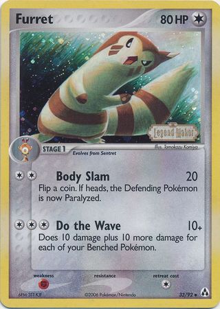 Furret (33/92) (Stamped) [EX: Legend Maker] | Tables and Towers