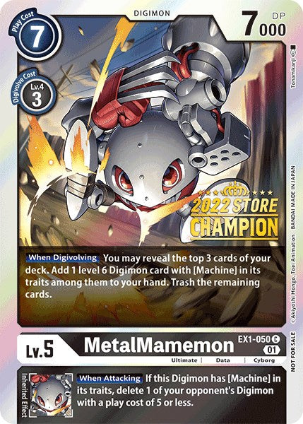 MetalMamemon [EX1-050] (2022 Store Champion) [Classic Collection Promos] | Tables and Towers