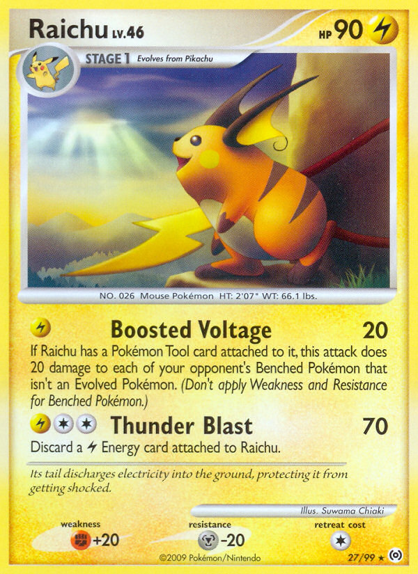 Raichu (27/99) [Platinum: Arceus] | Tables and Towers