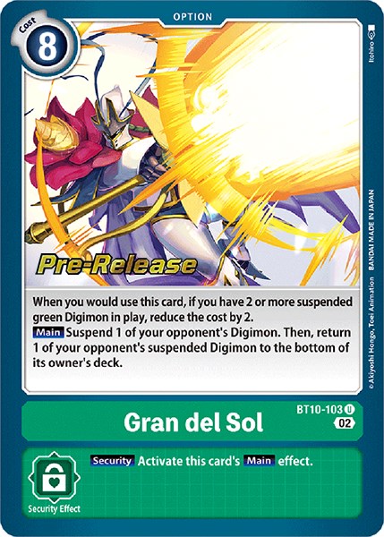 Gran del Sol [BT10-103] [Xros Encounter Pre-Release Cards] | Tables and Towers