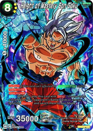 Height of Mastery Son Goku (SPR) (BT4-075) [Colossal Warfare] | Tables and Towers