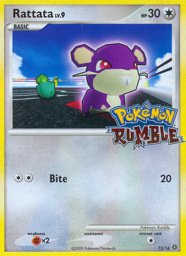 Rattata (15/16) [Pokémon Rumble] | Tables and Towers